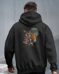 Tiger and Flowers – Oversize Hoodie