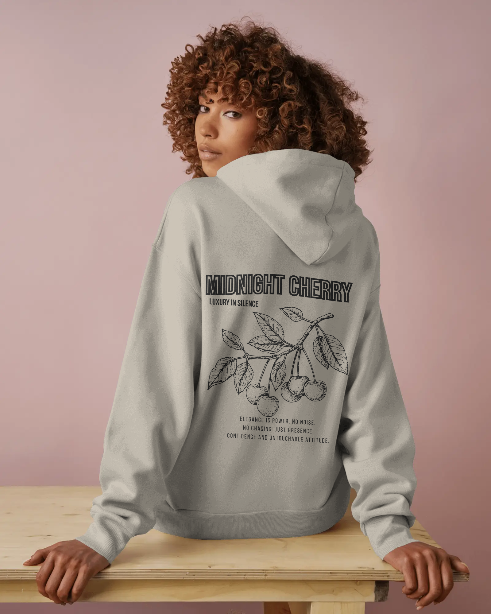 Midnight Cherry – Damen Hoodie