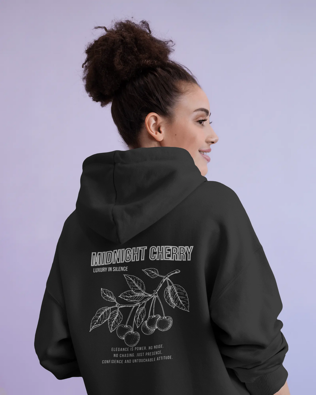 Midnight Cherry – Damen Hoodie
