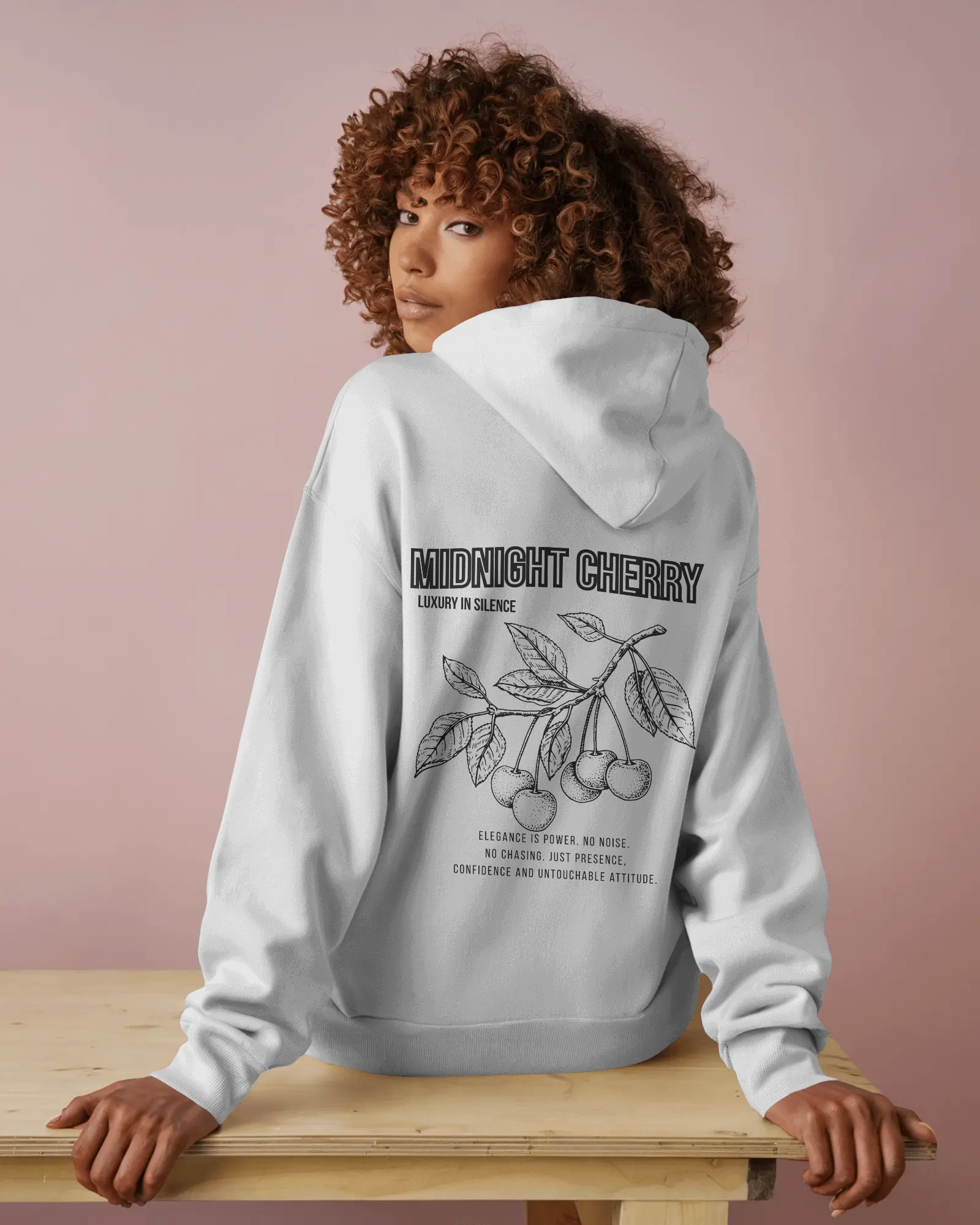 Midnight Cherry – Damen Hoodie