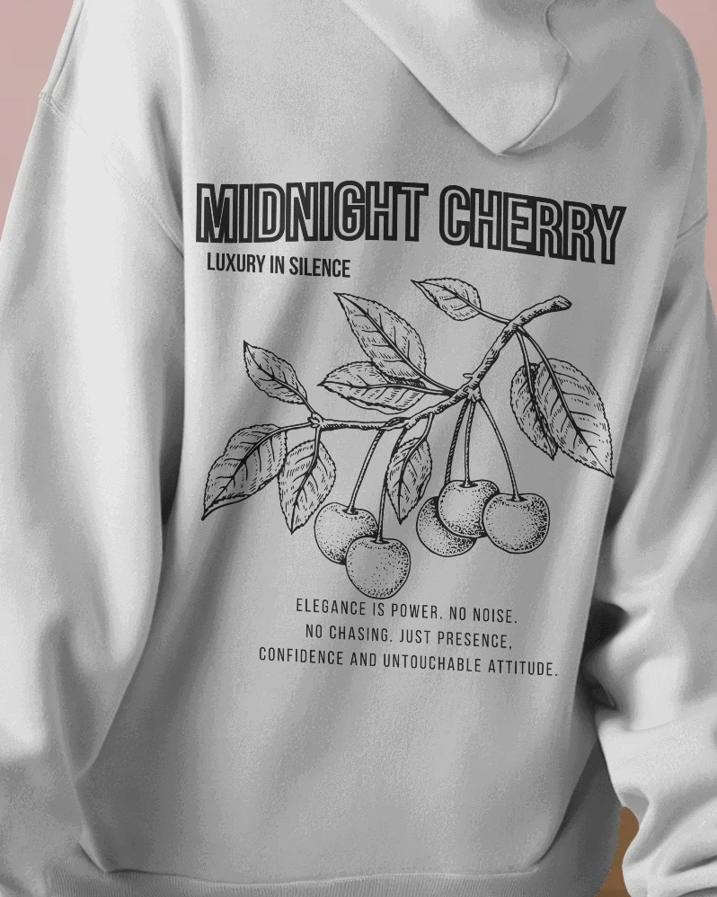 Midnight Cherry – Damen Hoodie