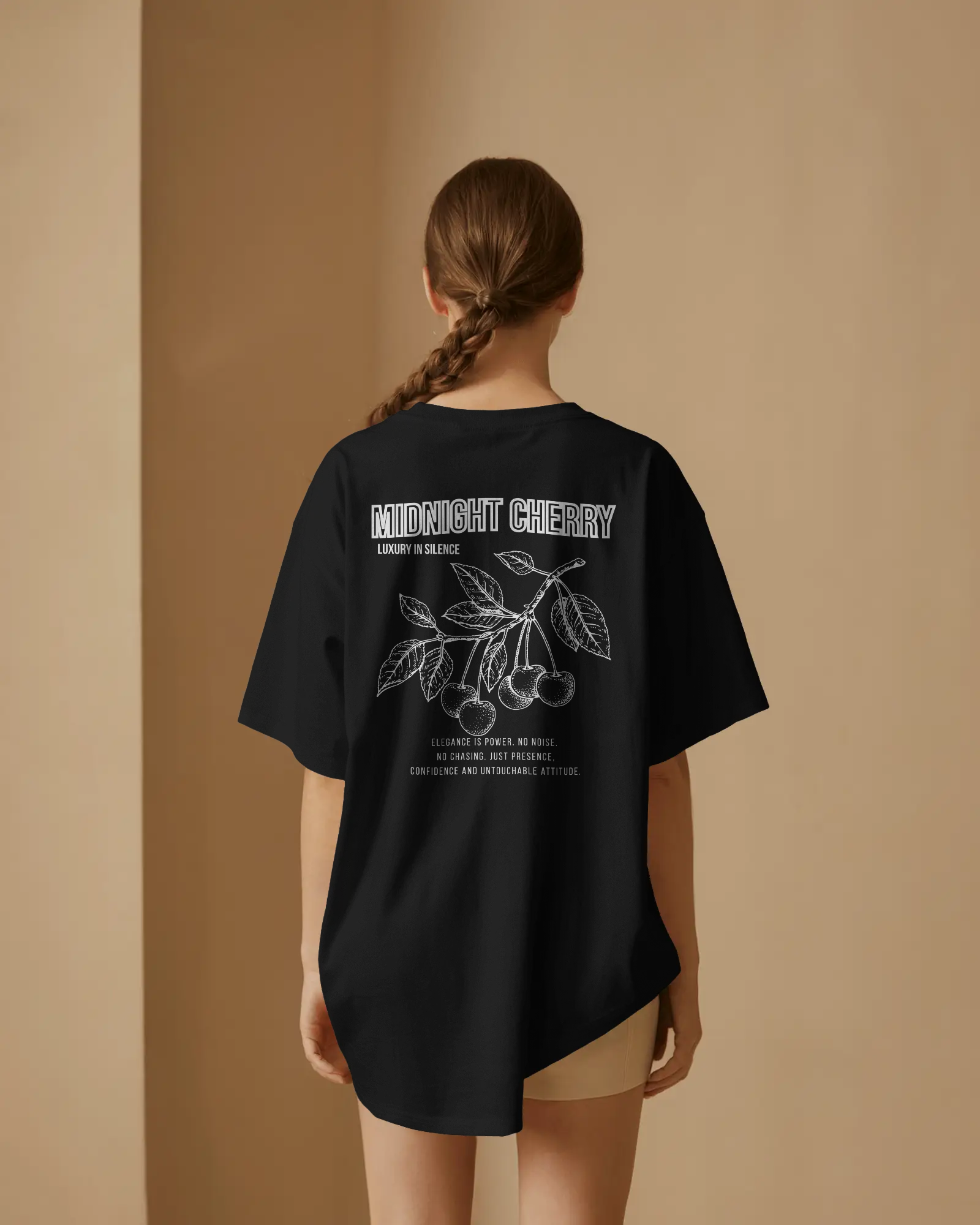 Midnight Cherry - Oversize T-Shirt