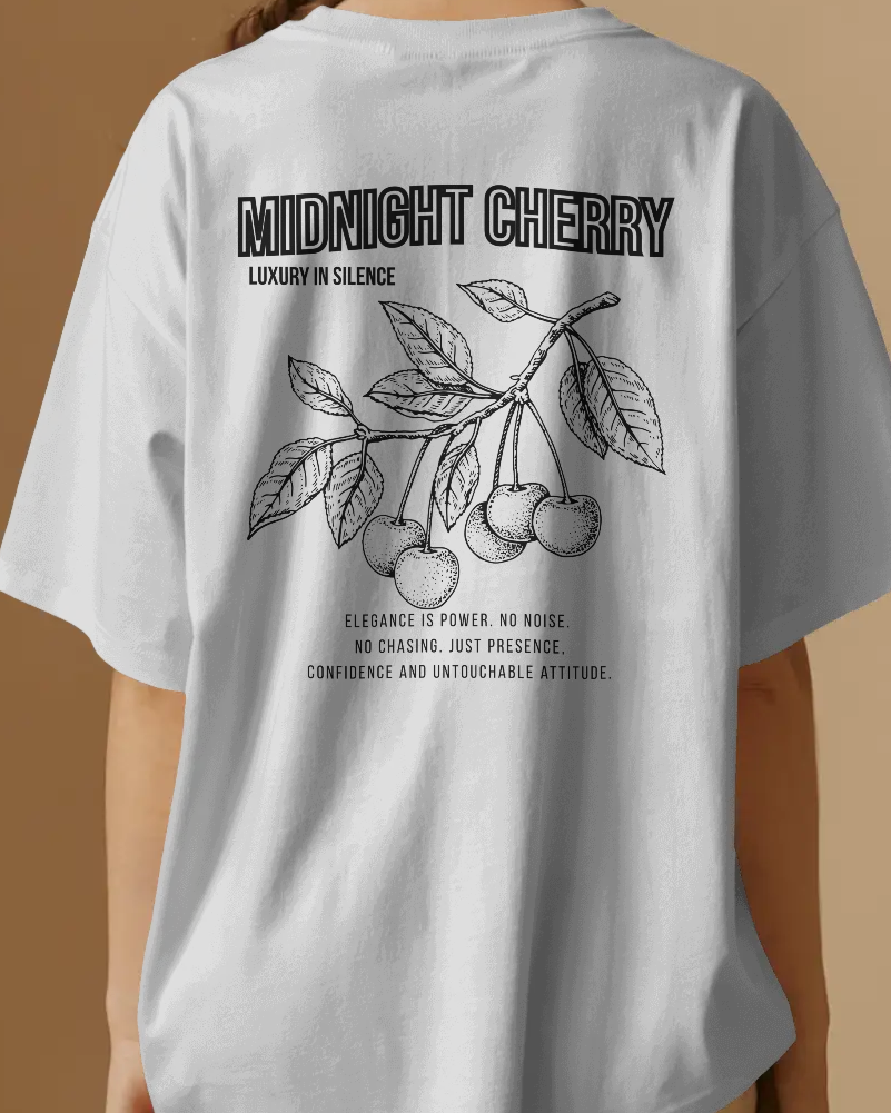 Midnight Cherry - Oversize T-Shirt