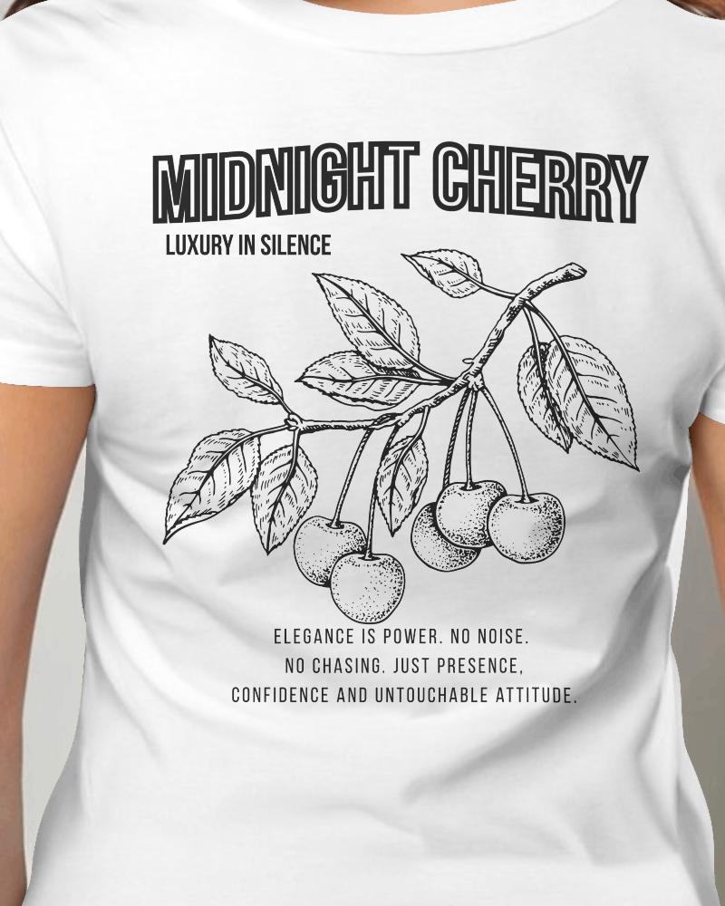 Midnight Cherry - Damen T-Shirt