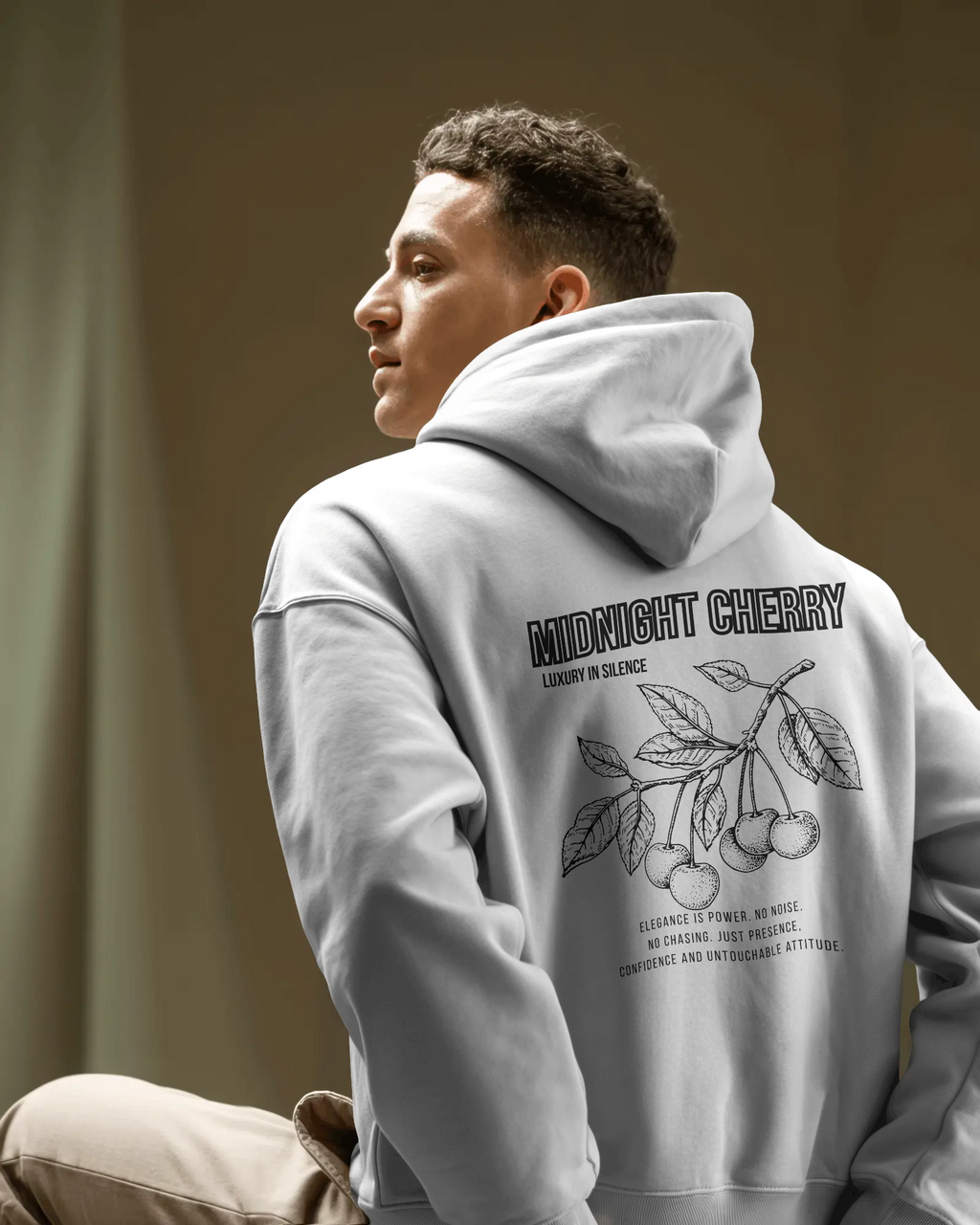 Midnight Cherry – Herren Hoodie