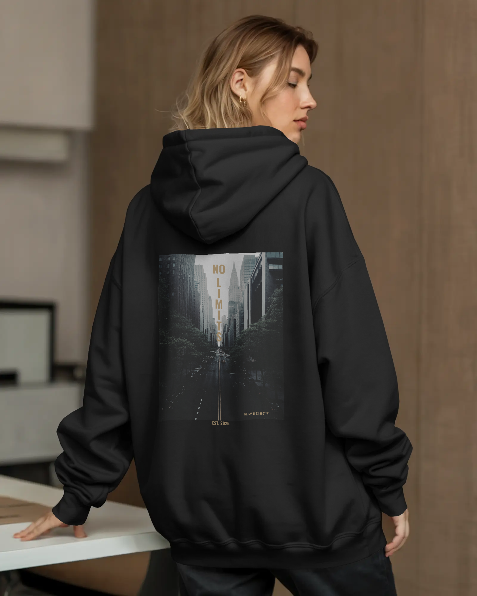 No Limits- NYC – Oversize Hoodie