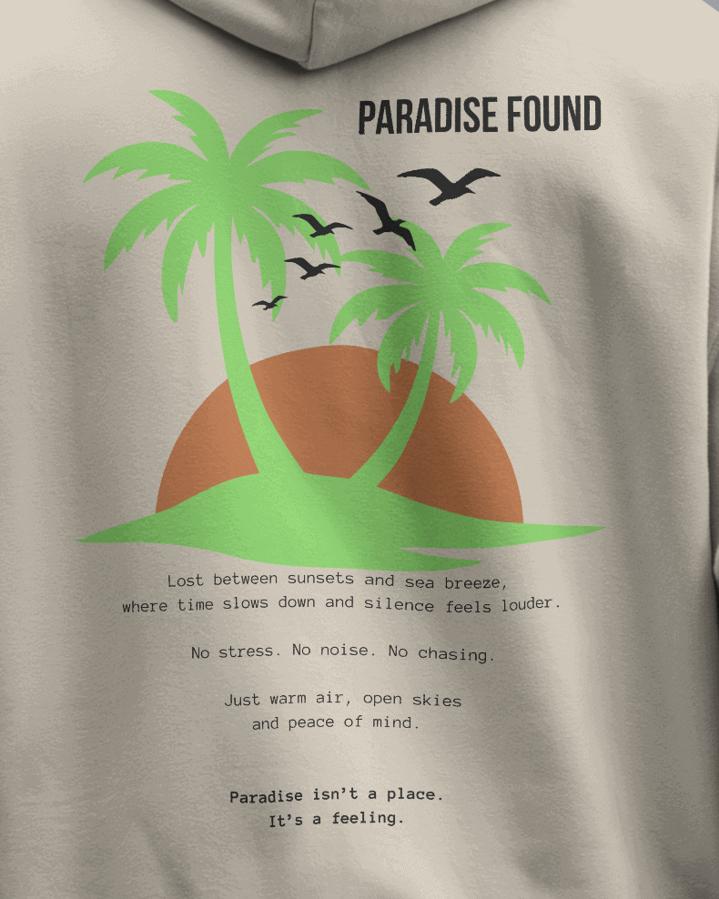 Paradise Found - Oversize Hoodie