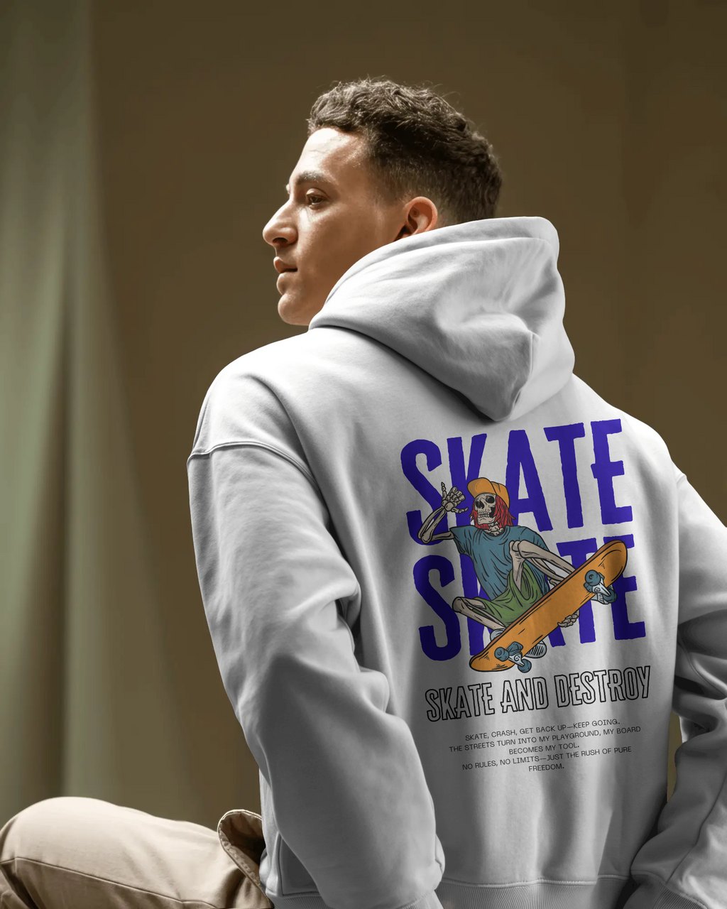 Skate & Destroy – Herren Hoodie