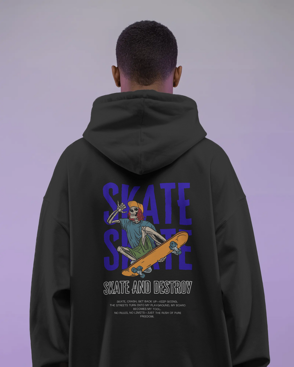 Skate & Destroy – Oversize Hoodie