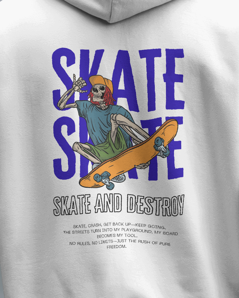 Skate & Destroy – Oversize Hoodie