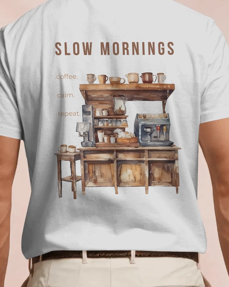 Slow Mornings - Herren T-Shirt