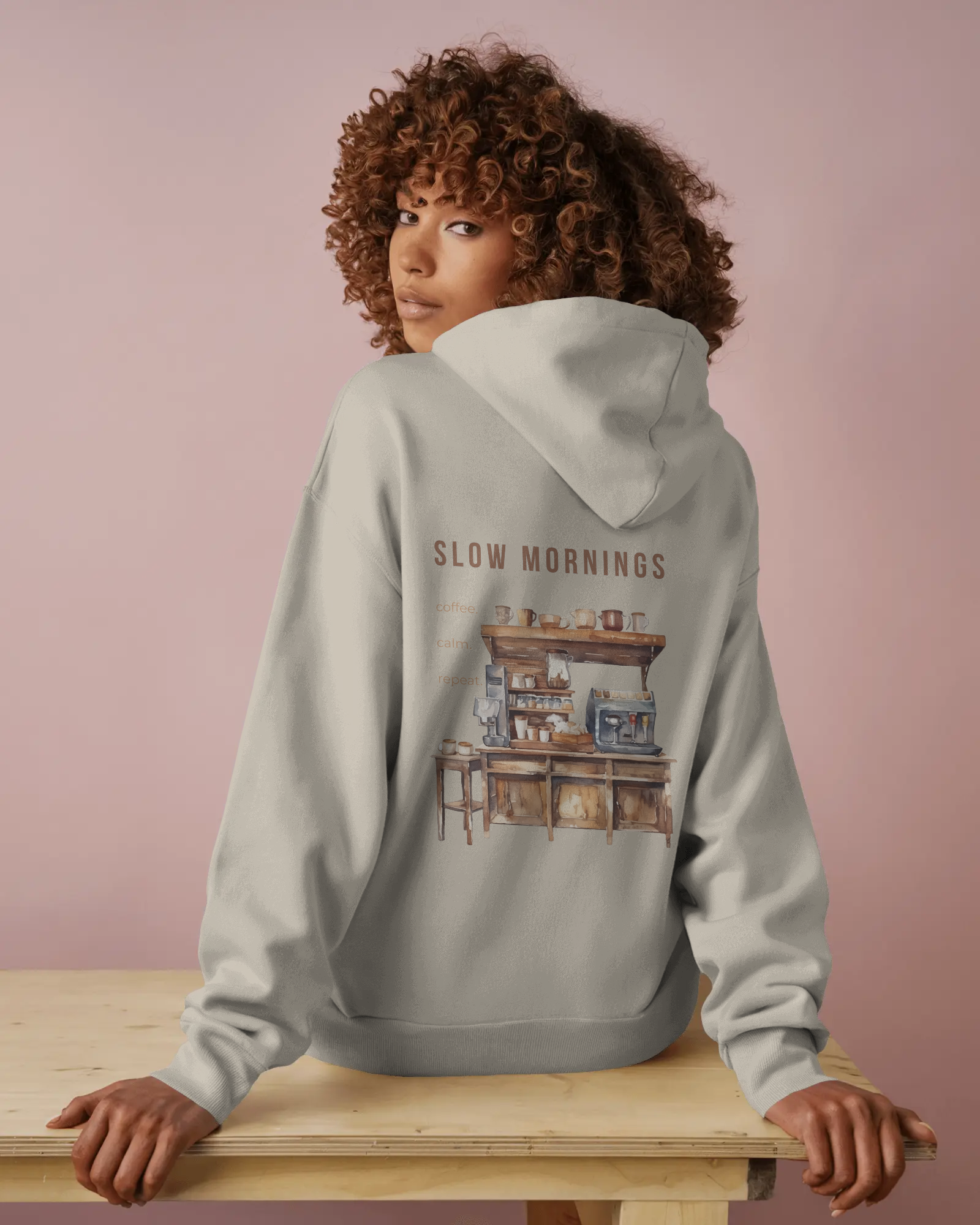 Slow Mornings – Damen Hoodie