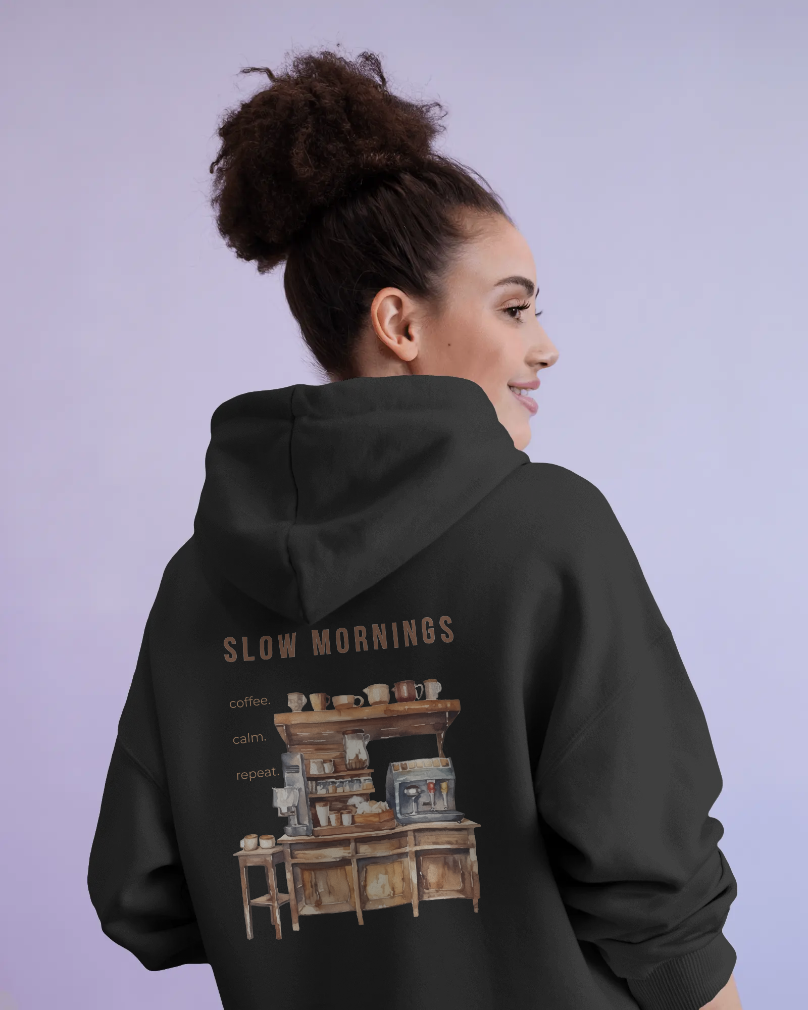Slow Mornings – Damen Hoodie