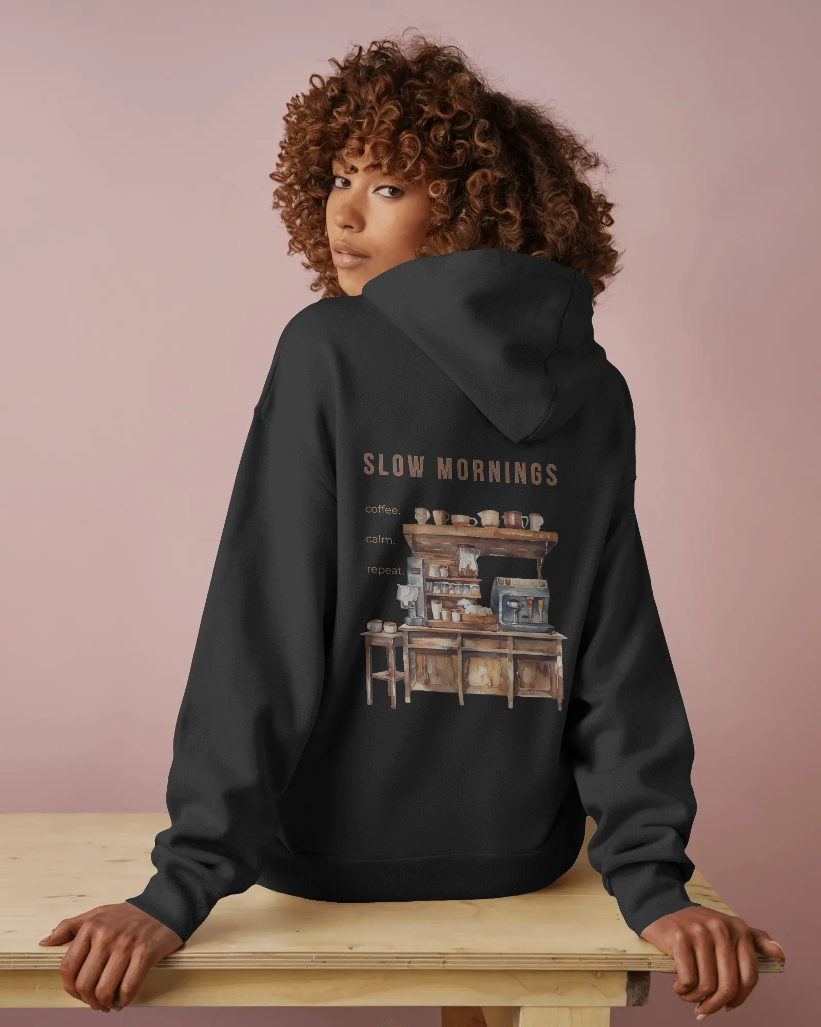 Slow Mornings – Damen Hoodie