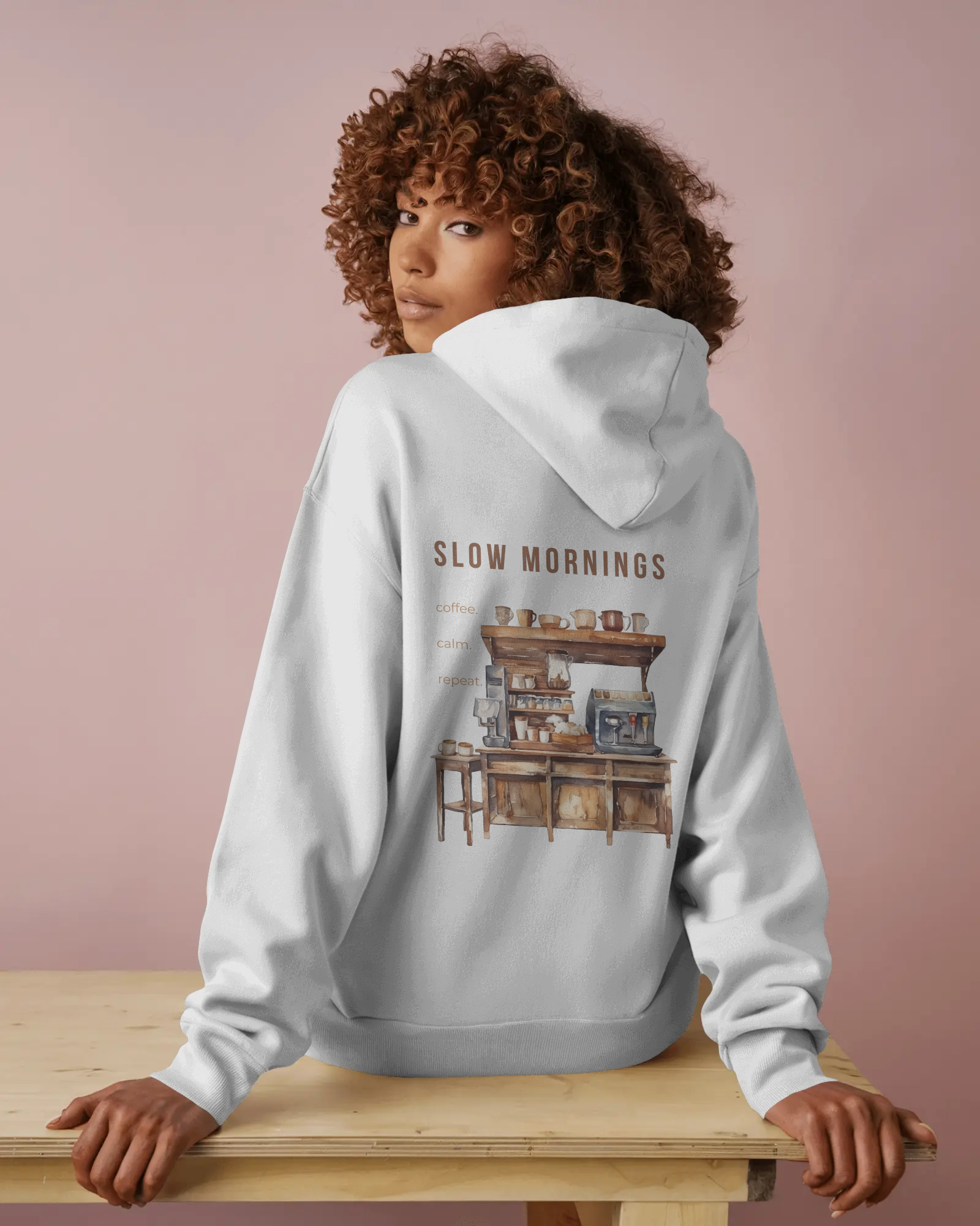 Slow Mornings – Damen Hoodie