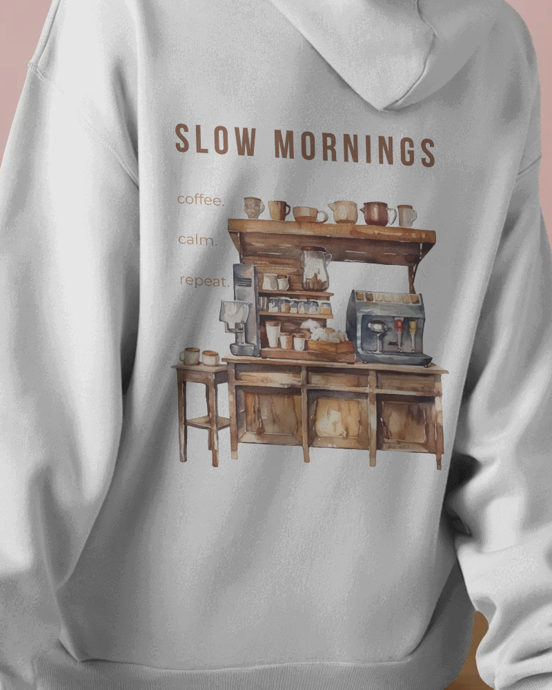 Slow Mornings – Damen Hoodie