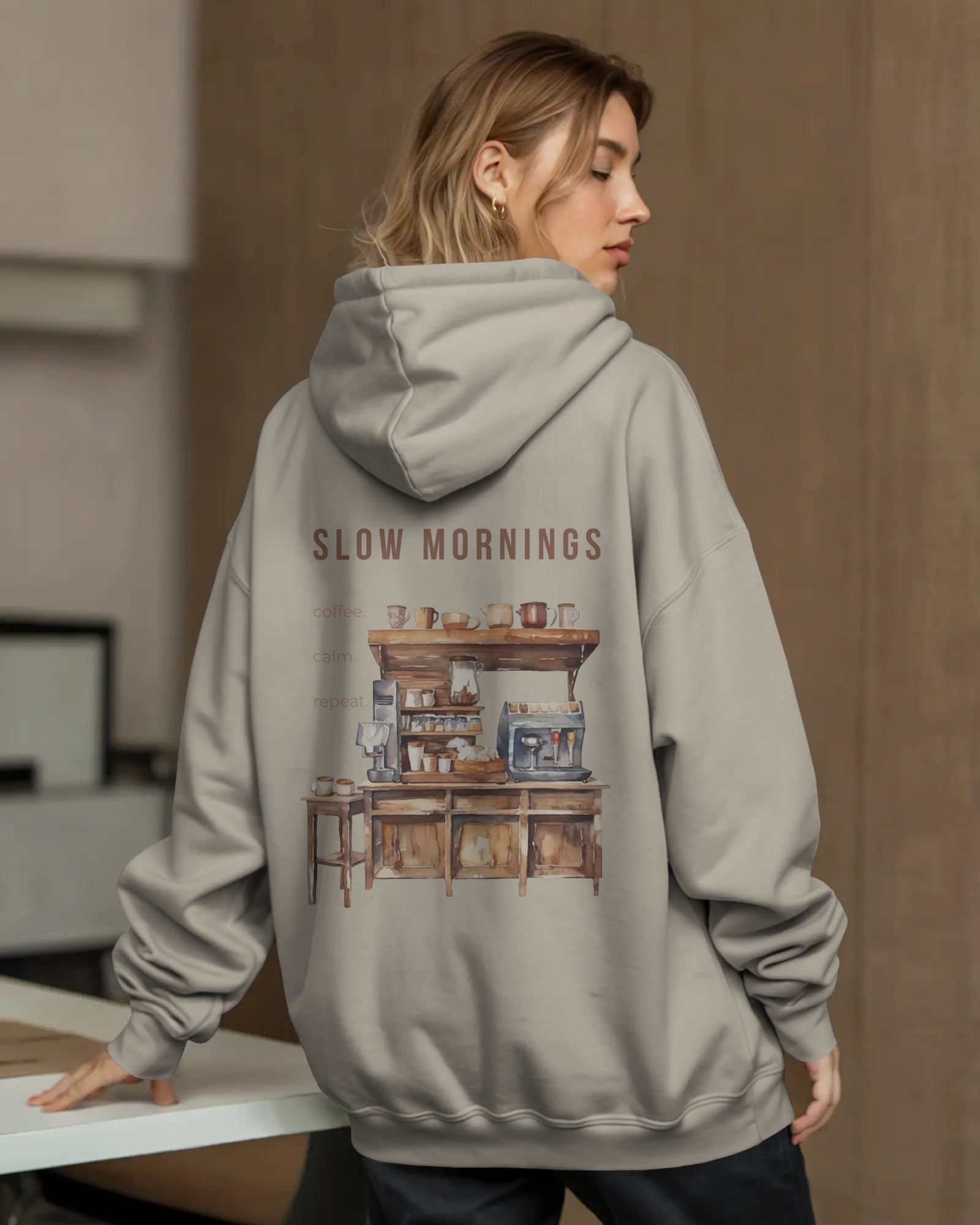 Slow Mornings – Oversize Hoodie