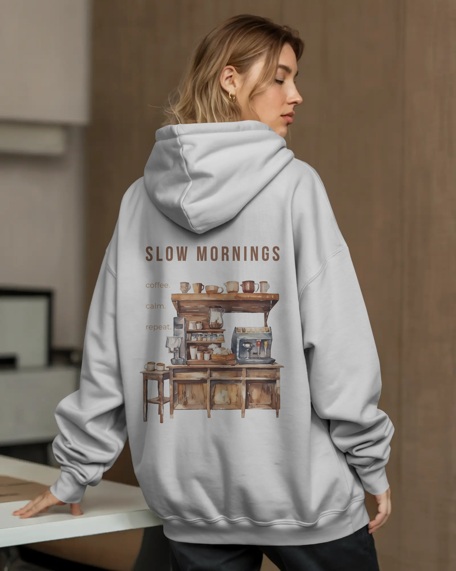 Slow Mornings – Oversize Hoodie