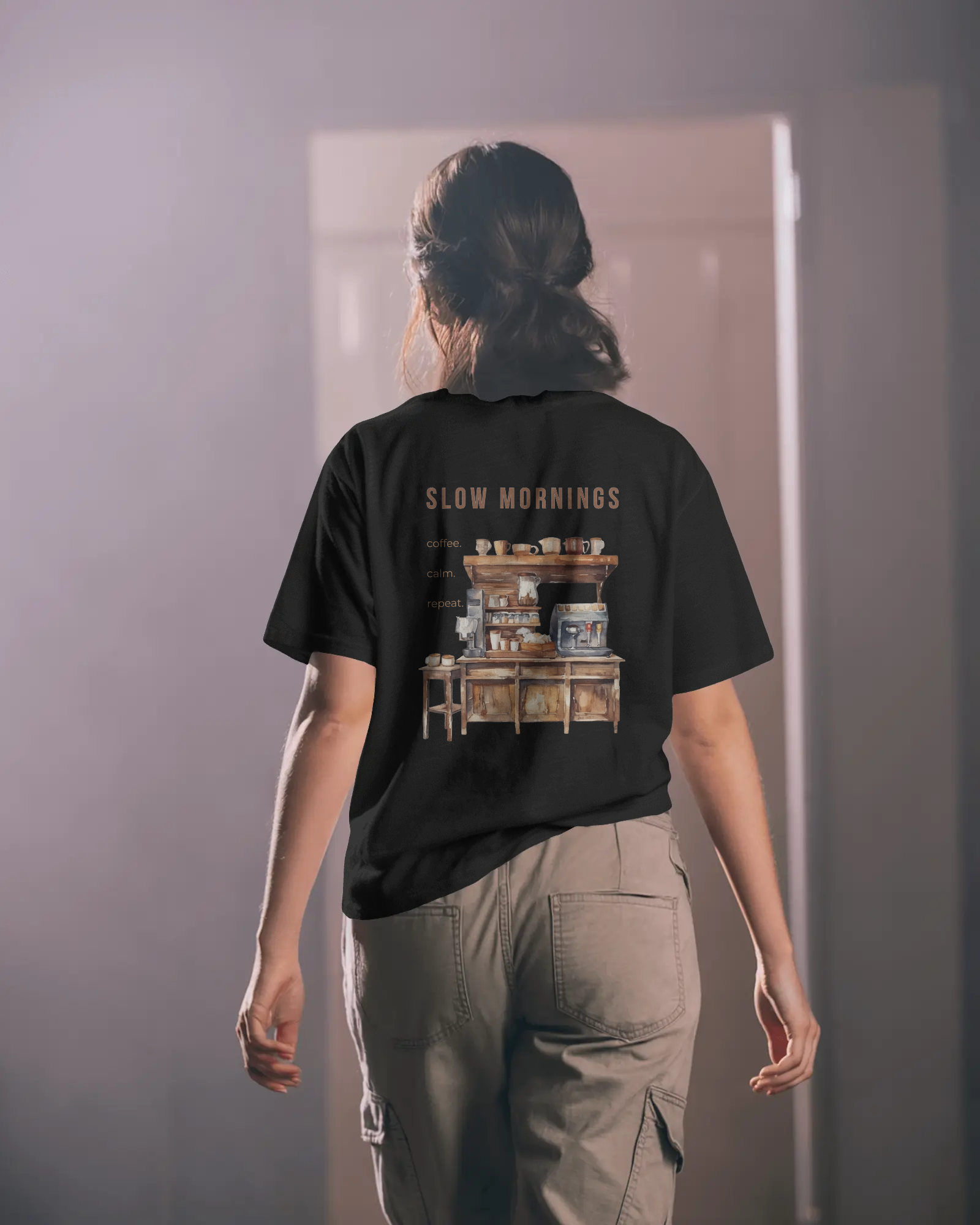 Slow Mornings- Damen T-Shirt