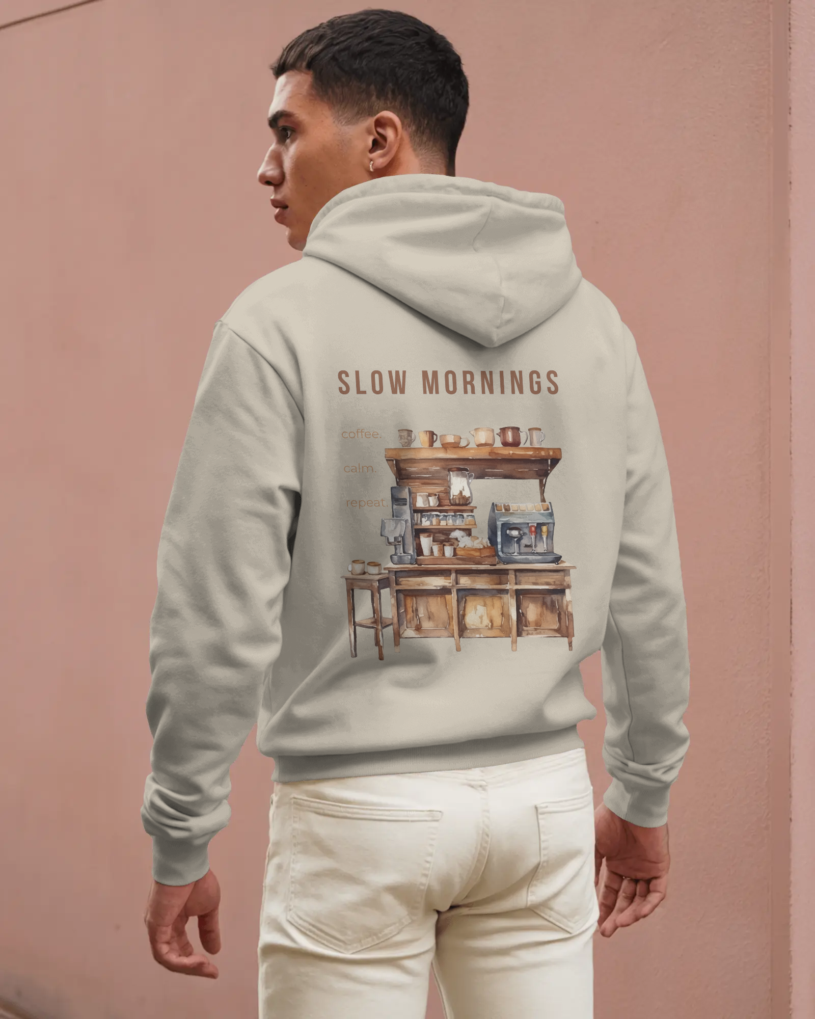 Slow Mornings – Herren Hoodie