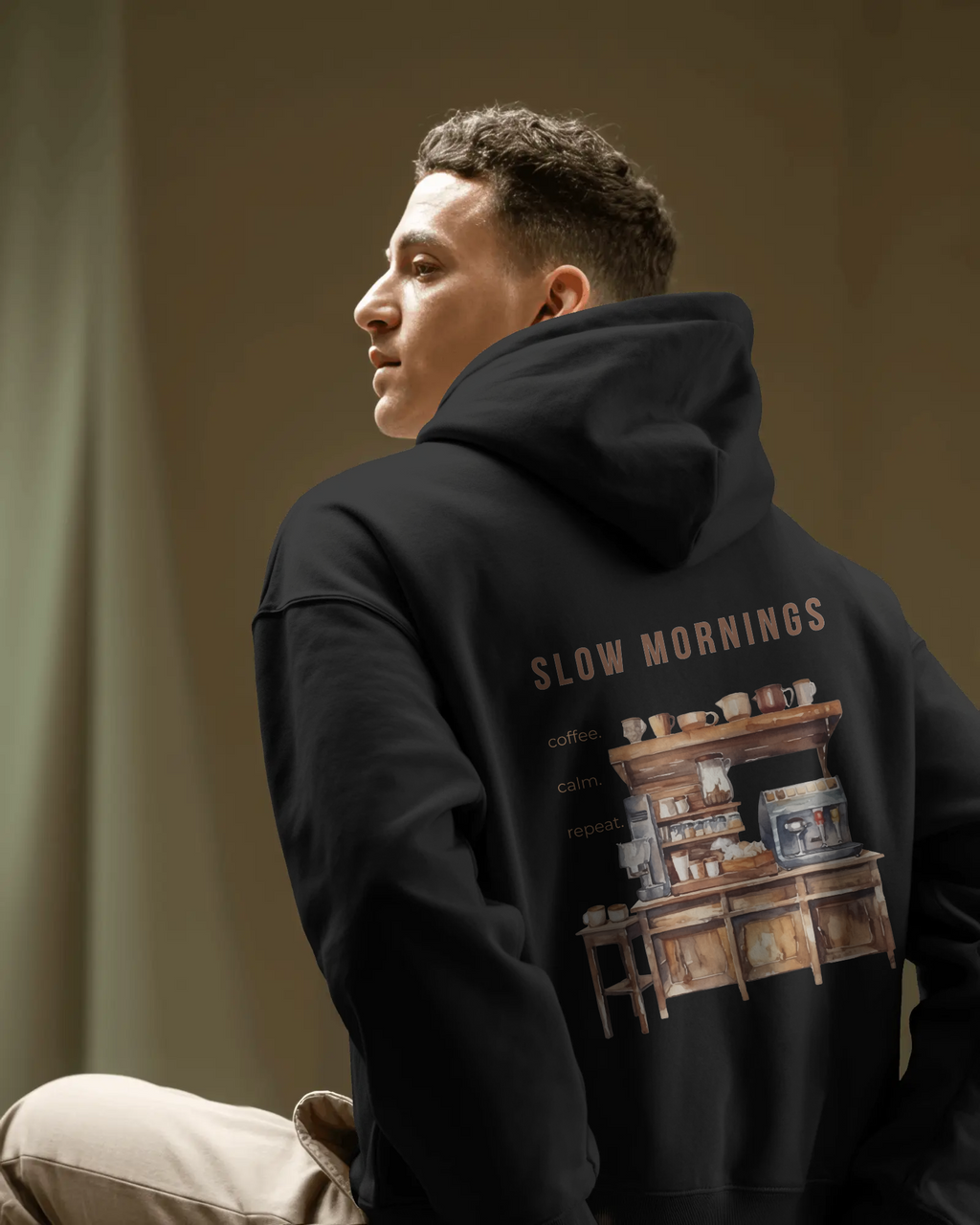 Slow Mornings – Herren Hoodie