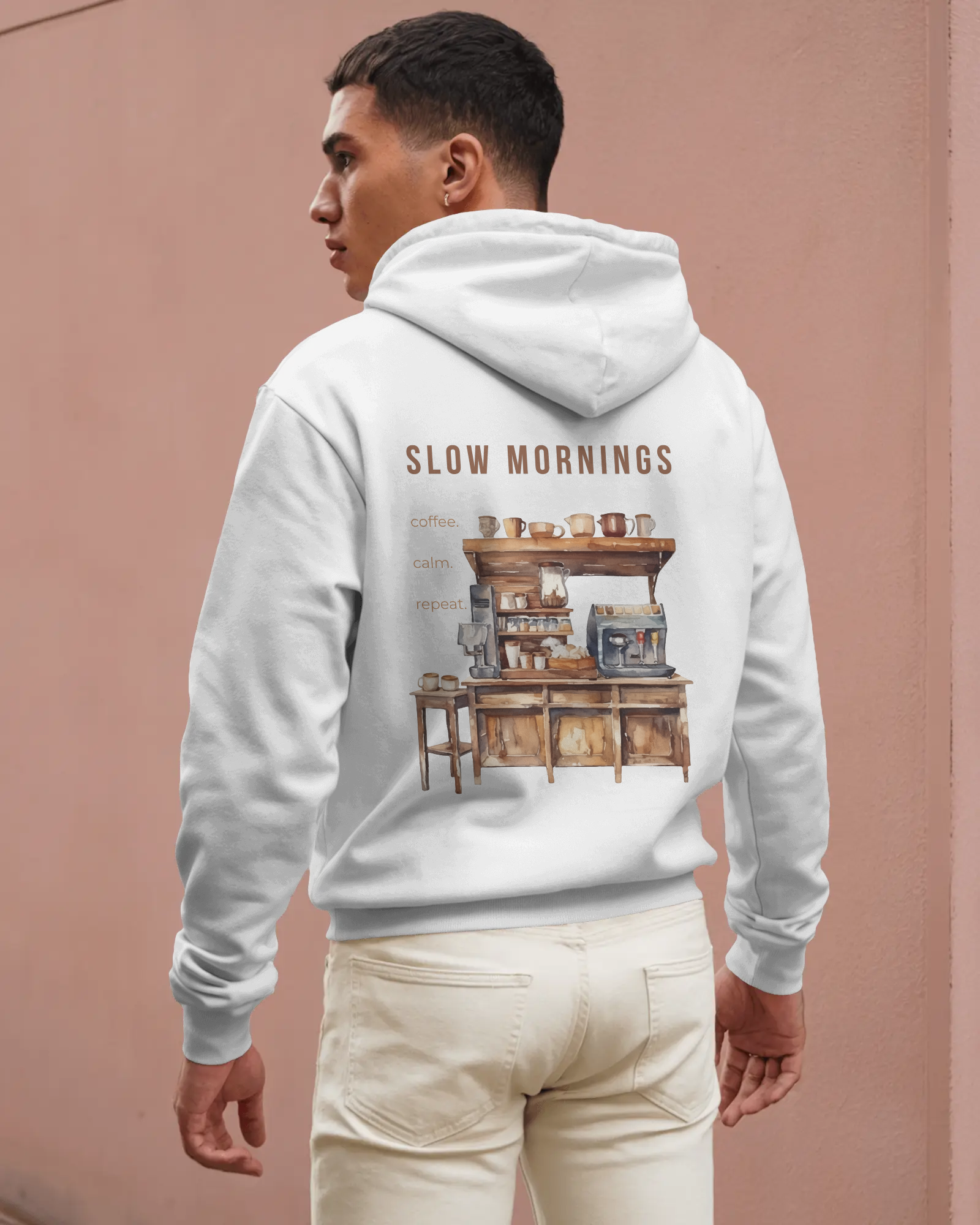 Slow Mornings – Herren Hoodie