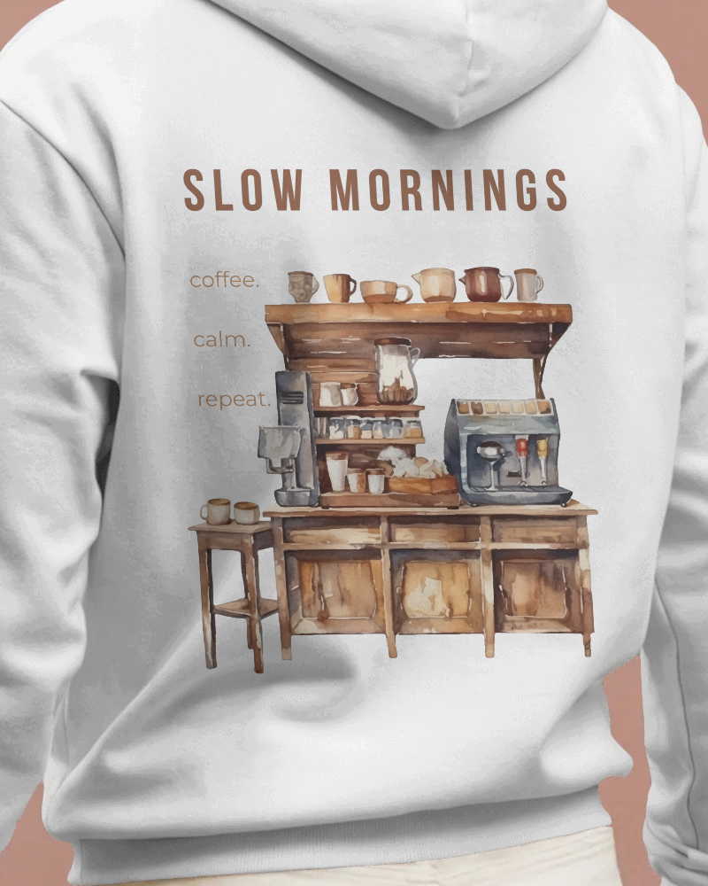 Slow Mornings – Herren Hoodie