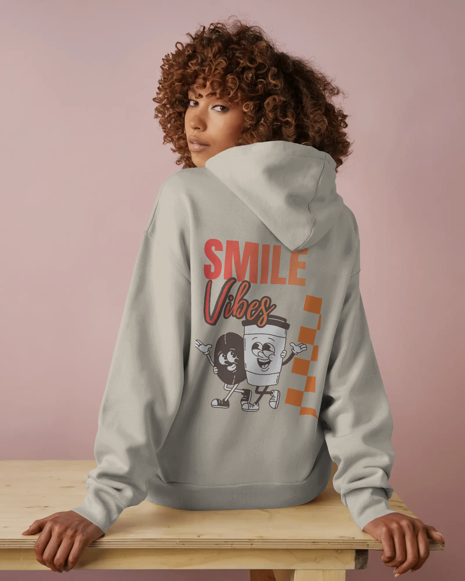 Smile Vibes – Damen Hoodie