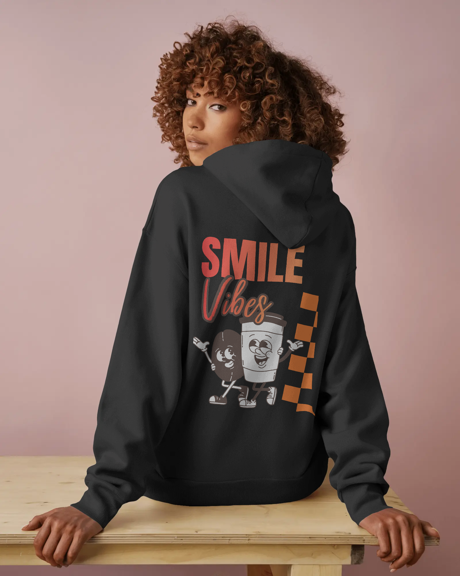 Smile Vibes – Damen Hoodie