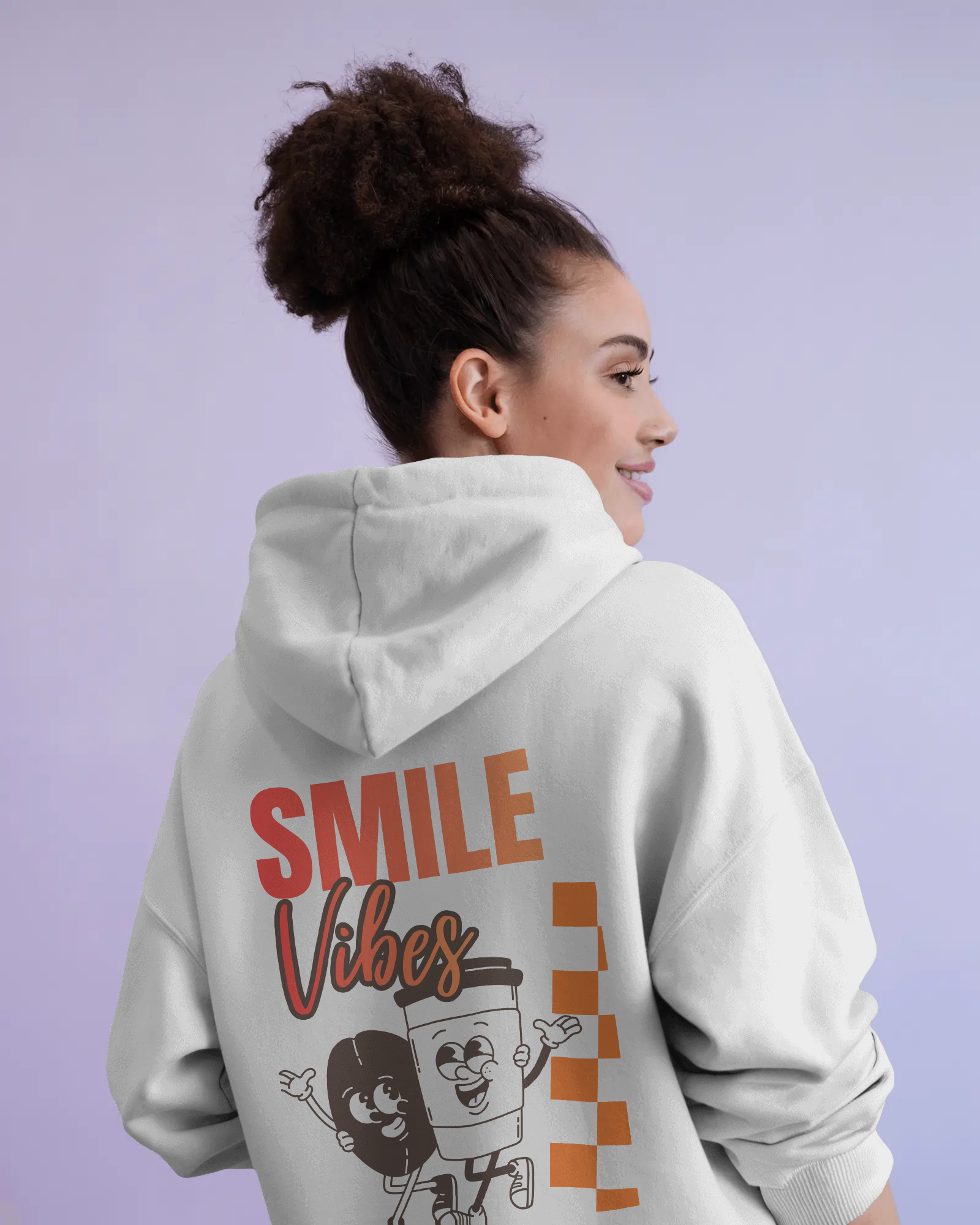 Smile Vibes – Damen Hoodie