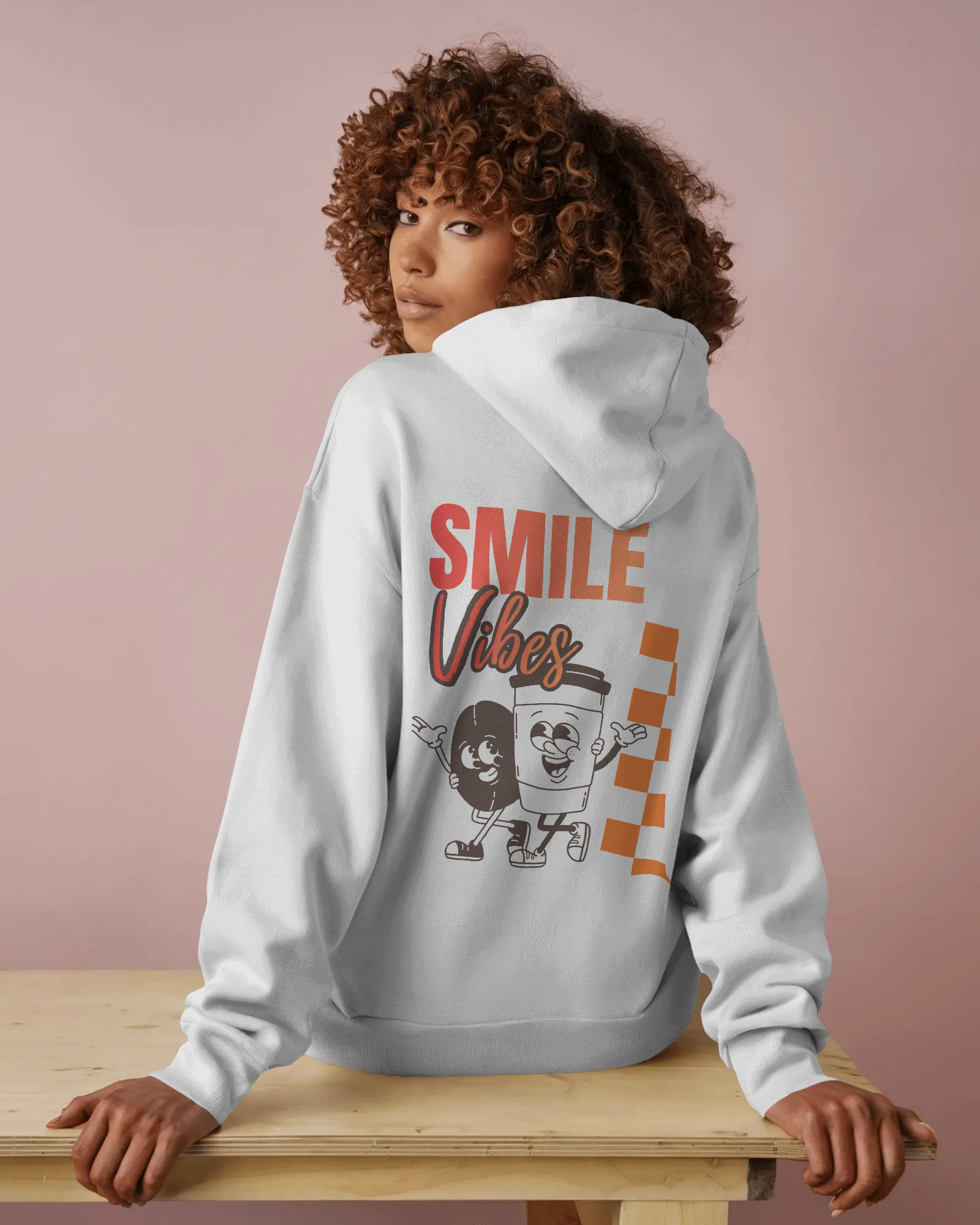 Smile Vibes – Damen Hoodie