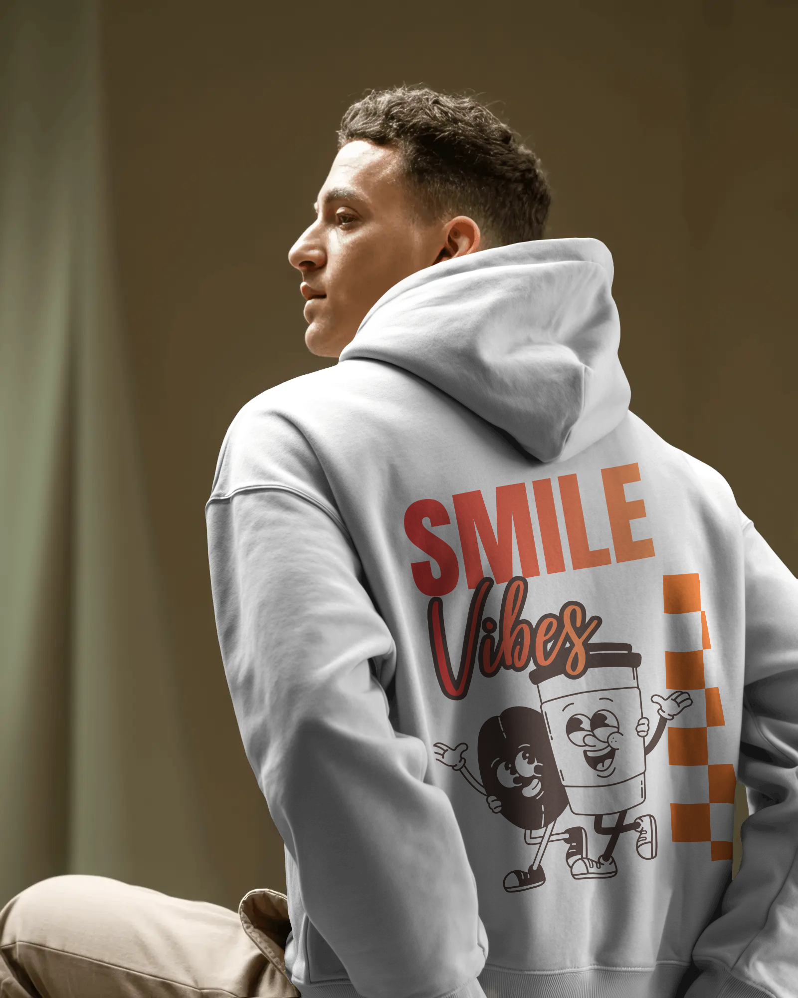 Smile Vibes – Herren Hoodie
