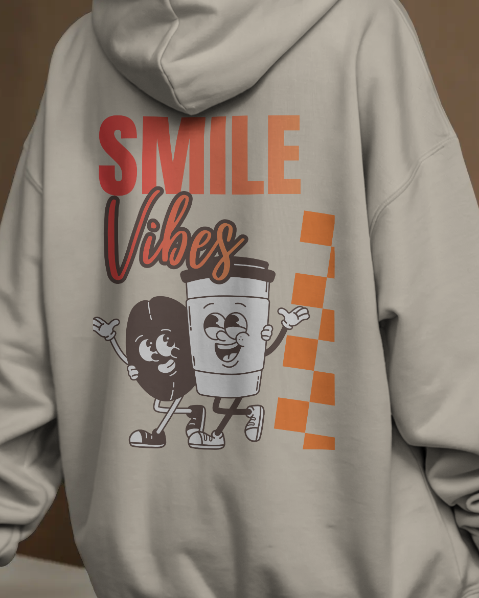 Smile Vibes – Oversize Hoodie