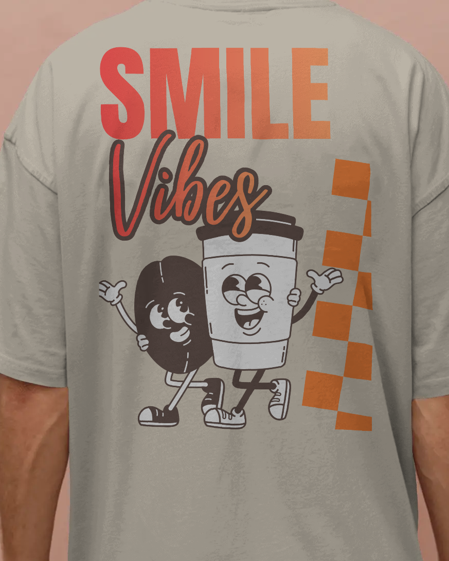 Smile Vibes- Oversize T-Shirt