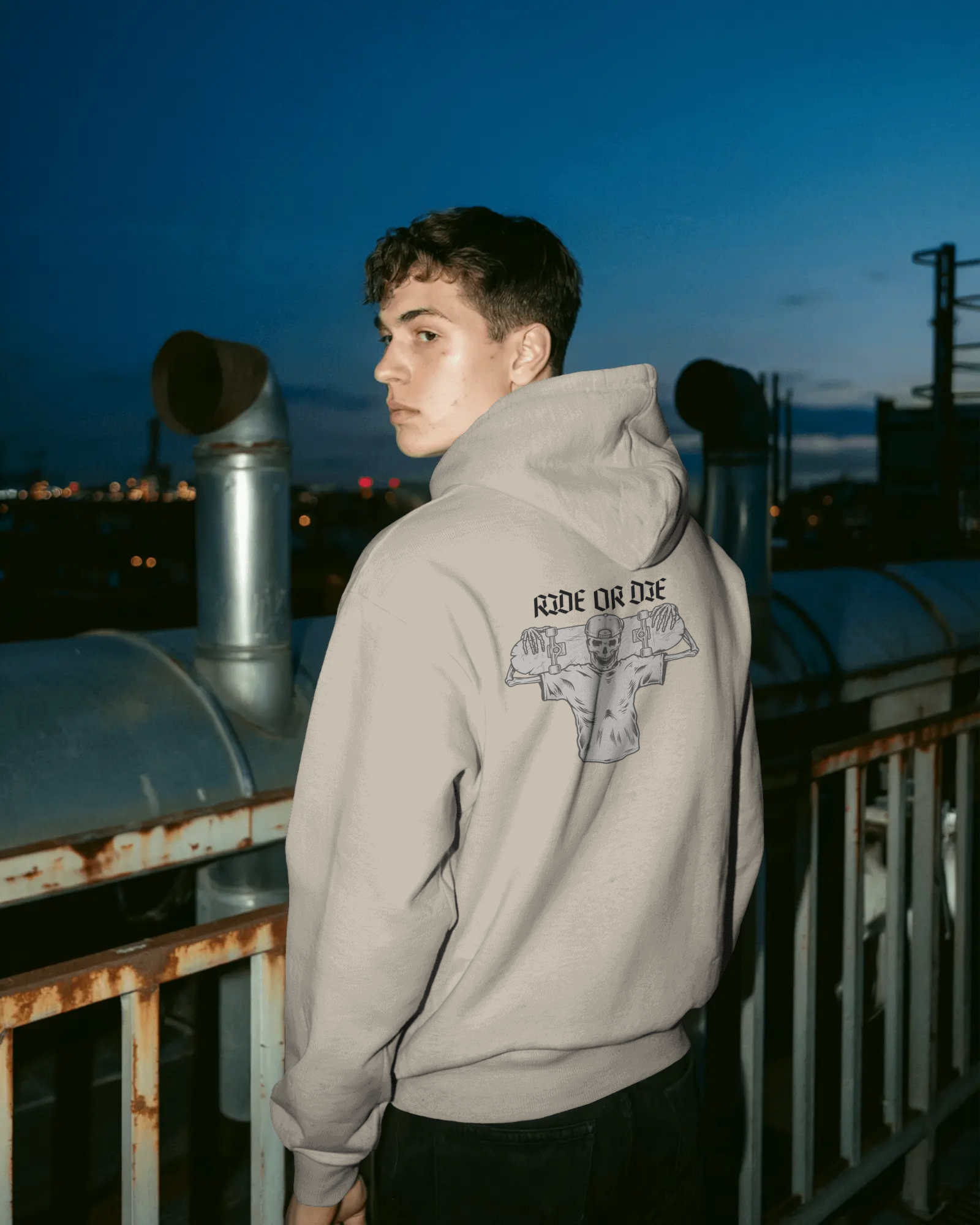 Ride or Die Motiv – Herren Hoodie